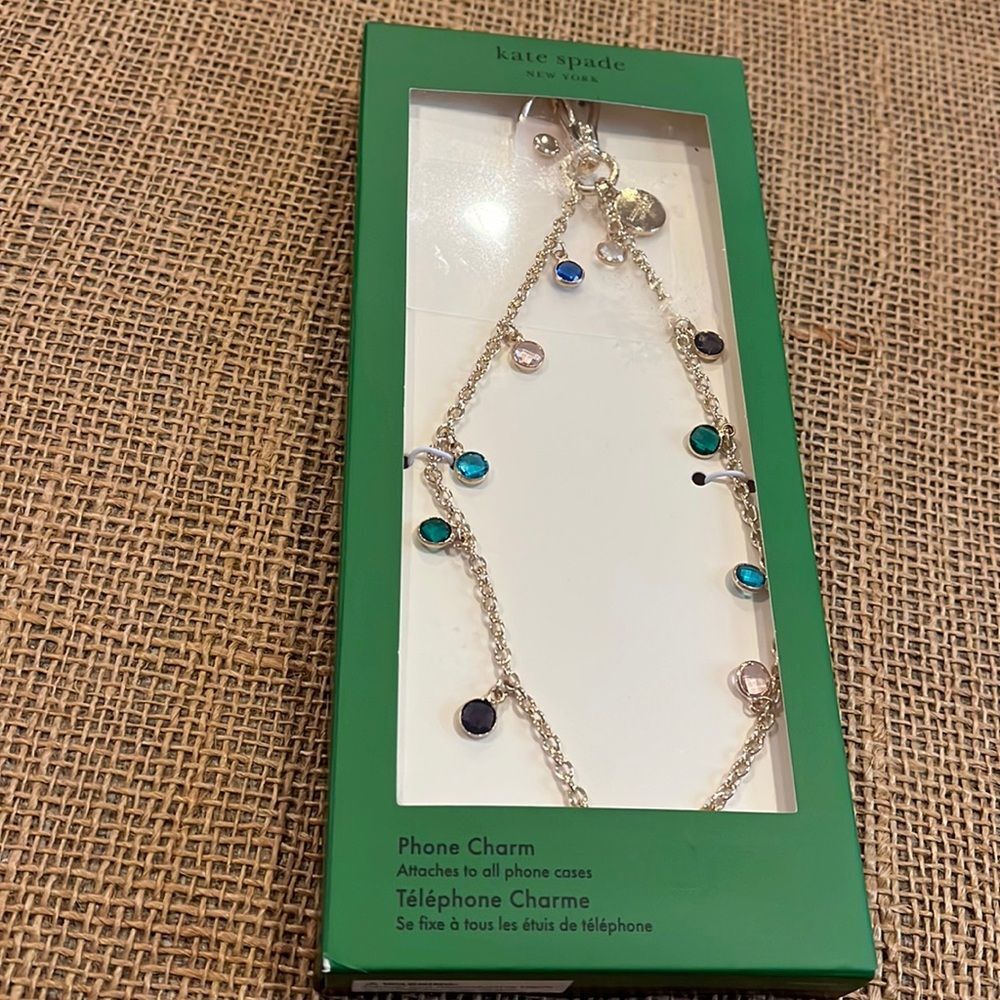 NIB Kate Spade phone charm